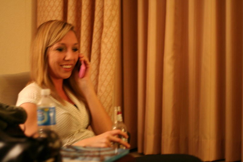 Cheri (and all of us) say hi to Darren