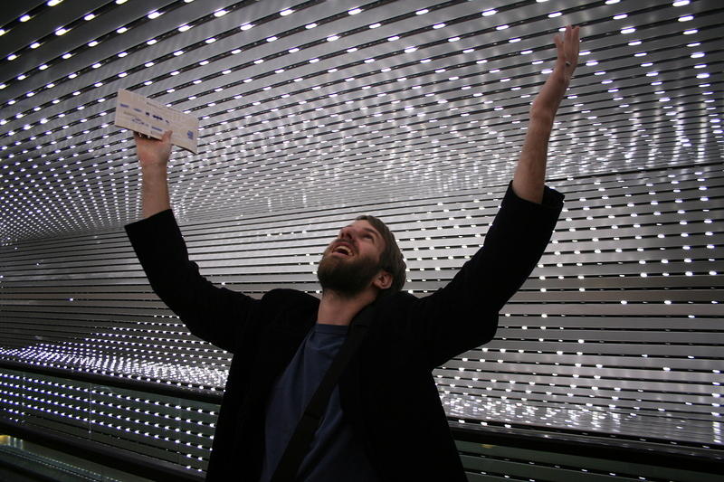 In the tunnel