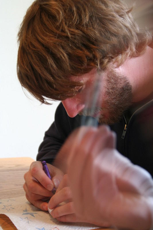 Dave interjects the photo... with a crayon