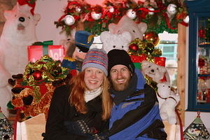In Santa's Sleigh, at the fabulous Santa House